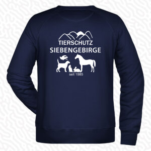 Sweatshirt für Herren – Tierschutz Siebengebirge – mit Druck in vielen Farben